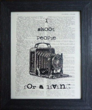 Funny Quote fathers day ANTIQUE CAMERA Print on an Vintage DICTIONARY ...