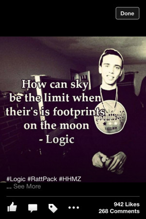 Logic Rapper Quotes I don't see much 