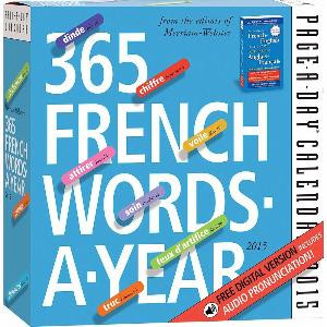 365 French Words a Day 2015 Desk Calendar