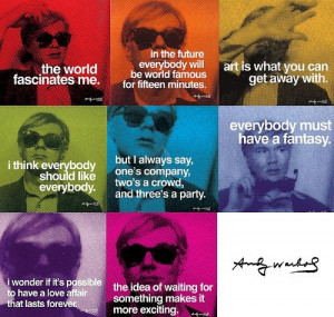 andy warhol, art, colours, photo, quote, quotes