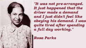 Quotes About Rosa Parks