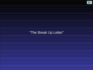 Related Pictures break up letter breaking up with a geek