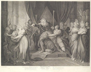 King Lear Casting Out His Daughter Cordelia (Shakespeare's King Lear ...