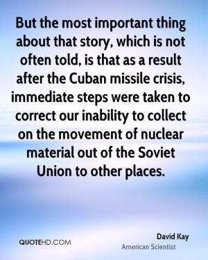 ... movement of nuclear material out of the Soviet Union to other places