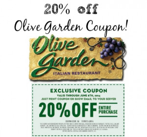 olive garden coupon codes 2014