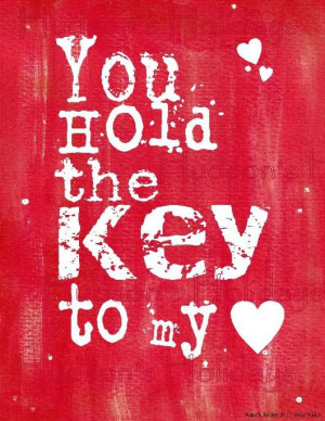 You hold the key to my heart Valentine sign by Hudsonsholidays, $2.99