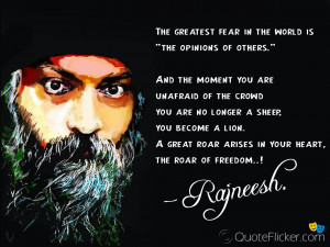 Osho Wisdom Quote Enlightenment Poster