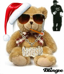 Red Gangsta Teddy Bear