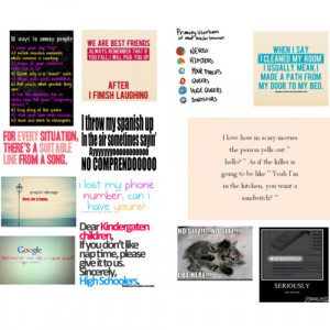 Funny Quotes, kinda random though. :) - Polyvore