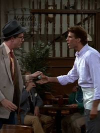 You need change? Maybe I can help you, huh? [he whips out a wad of one ...