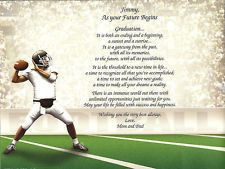 Graduation Personalized Poem Print Gift for a High School Football ...