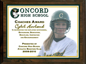 Sponsorship thank you plaques