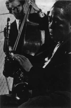 Charlie Parker and bassist Teddy Kotick in New York, 1952