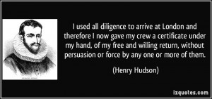 More Henry Hudson Quotes