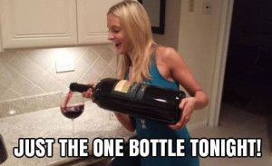 Just one bottle tonight