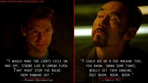 Ephraim Goodweather: I would make the lights cycle on and off, strobe ...