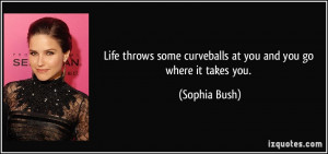 Life throws some curveballs at you and you go where it takes you ...