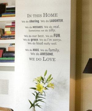 Take a look at this Slate Modern 'In This Home' Wall Quote by ...