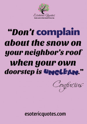 Don’t complain about the snow on your neighbor’s roof when your ...