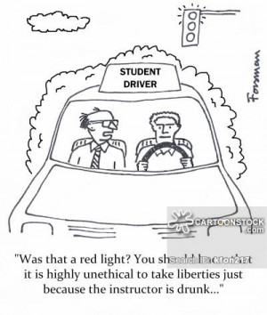 Funny Driving Cartoon Driver's ed cartoons, driver's