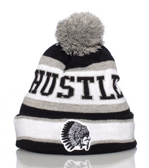 hustle gang seasonal no mercy beanie