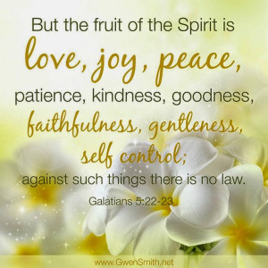 Love, Joy, Peace, Patience, Kindness, Goodness, Faithfulness ...