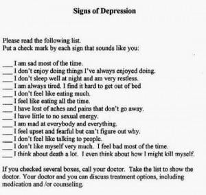 Signs Of Depression (Depressing Quotes) 0079 1
