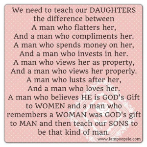 Good advice to daughters and sons