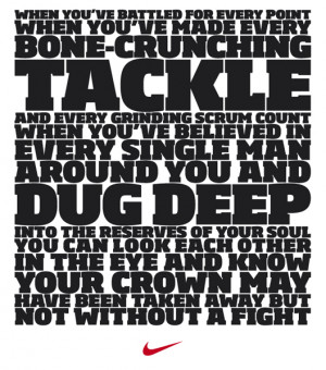 Nike Rugby Advert