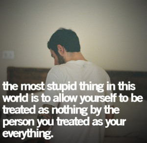 no more being stupid.