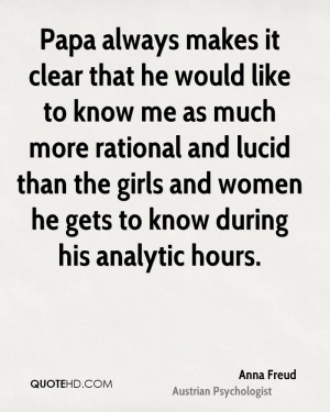 ... than the girls and women he gets to know during his analytic hours