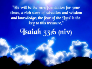 He will be the sure foundation for your
