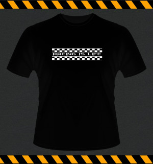 Steve mcqueen le mans racing is life movie quote t-shirt