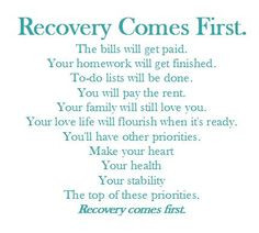 Insight & Inspiration. - look-forward-move-onward: Recovery comes ...