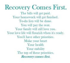 Insight & Inspiration. - look-forward-move-onward: Recovery comes ...