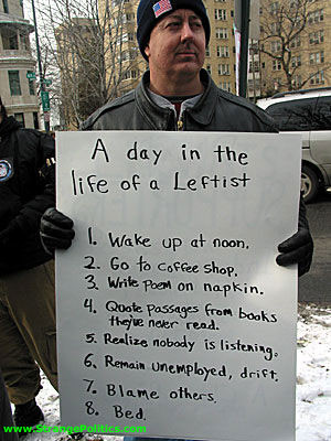 STRANGE PROTEST - A DAY IN THE LIFE OF A LEFTIST