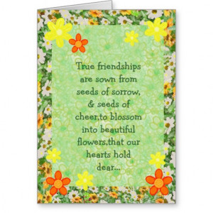 Sowing seeds of friendship.. card