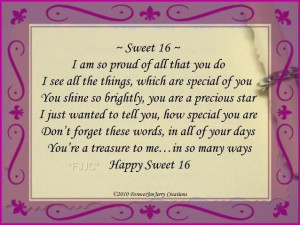 happy sweet 16 birthday poems | Happy Sweet 16 Birthday Bracelet ...
