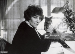 News Photo : Sidonie Gabrielle Colette , French writer, with...