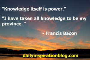 Francis bacon quotes on knowledge