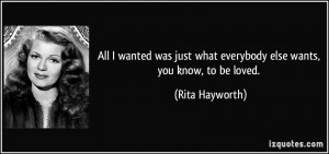 More Rita Hayworth Quotes