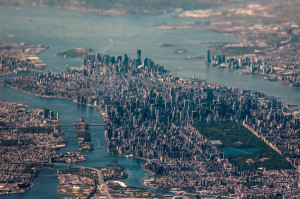 Incredible aerial photo of New York City.