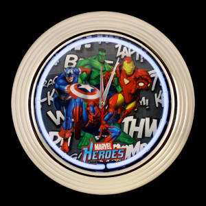 Marvel Comics: Heroes Neon Clock