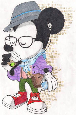 Hipster Drawings We Heart It Disney hipster: mickey mouse