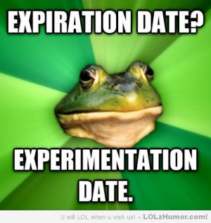 Funny Memes Throwing out expired food is so wasteful