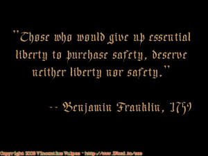 Ben Franklin Liberty And Security