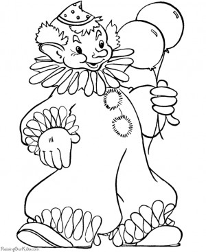 Scary Clown Coloring Pages Printable