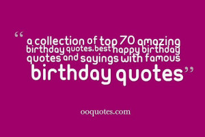 birthday quotes,Best happy birthday quotes and sayings with famous