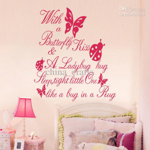 Wall Quotes Vinyl Wall Stickers 55x60cm Wall Art Stickers Nursery Wall ...