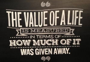 Andy Stanley He goes on to say that it is measured by how much is ...